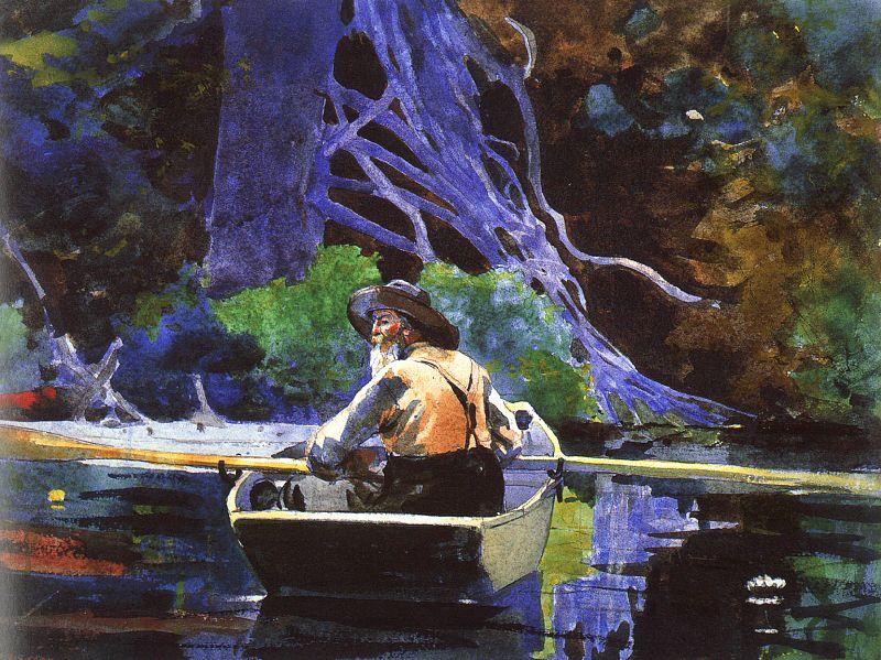 Winslow Homer The Andirondak Guide Sweden oil painting art